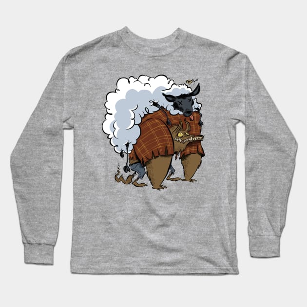 Werewolf in Sheep's Clothing Long Sleeve T-Shirt by westinchurch